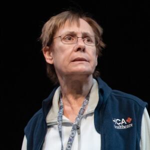 Laurie Metcalf and Micah Stock