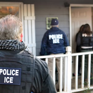 ICE at a home.