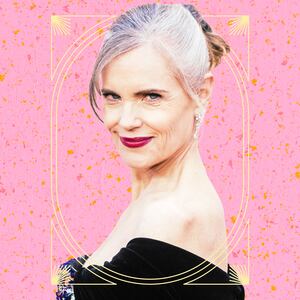 A photo illustration of Elizabeth McGovern in Downton Abbey and Ava broadway.