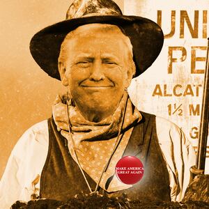 Donald Trump, Alcatraz photo illustration