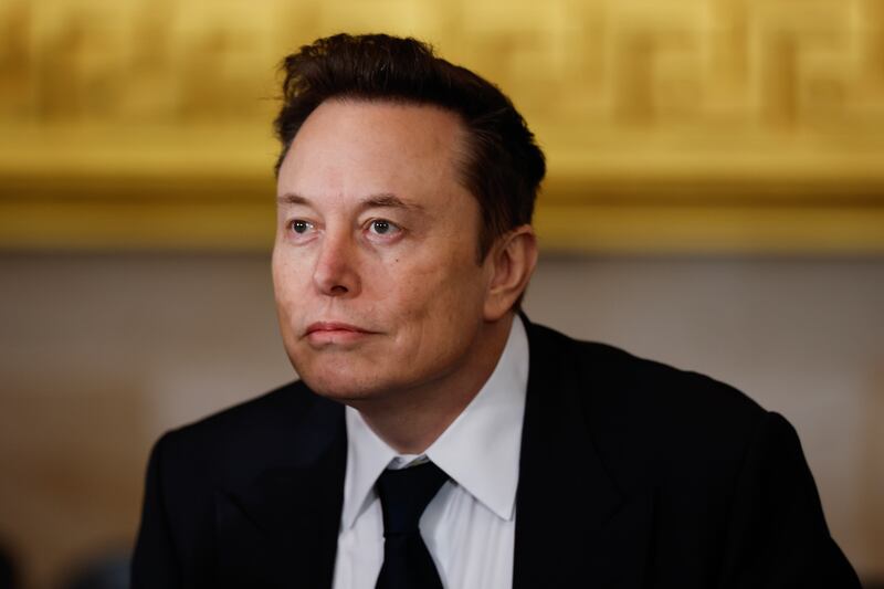 Tesla, SpaceX and X CEO Elon Musk arrives to the inauguration of U.S. President-elect Donald Trump in the Rotunda of the U.S. Capitol on January 20, 2025 in Washington, DC. Donald Trump takes office for his second term as the 47th president of the United States.