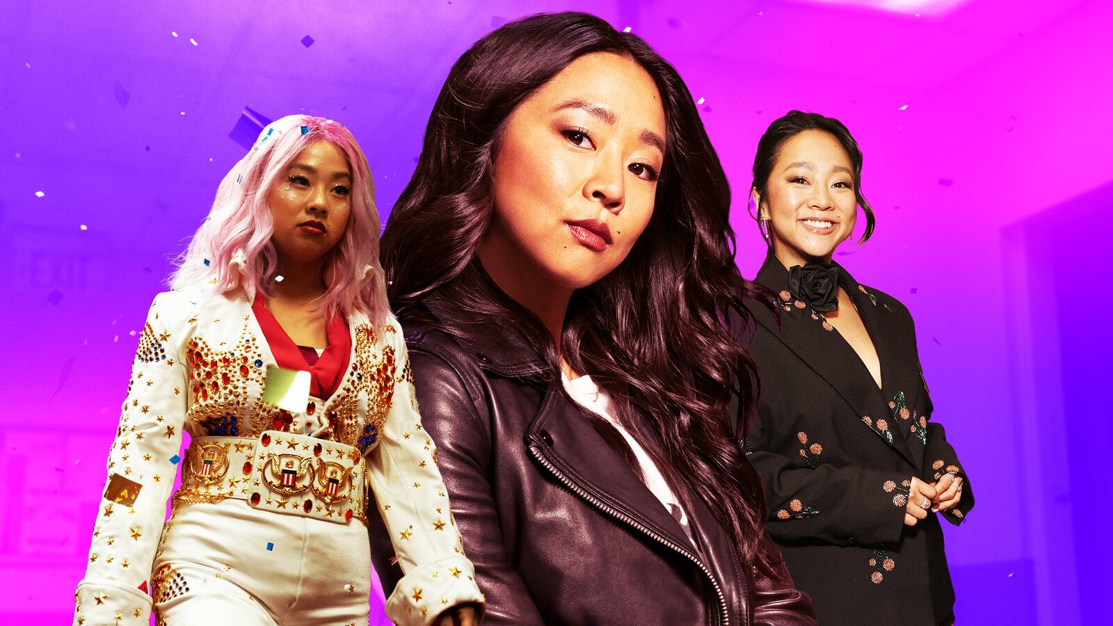 A photo illustration of Stephanie Hsu.