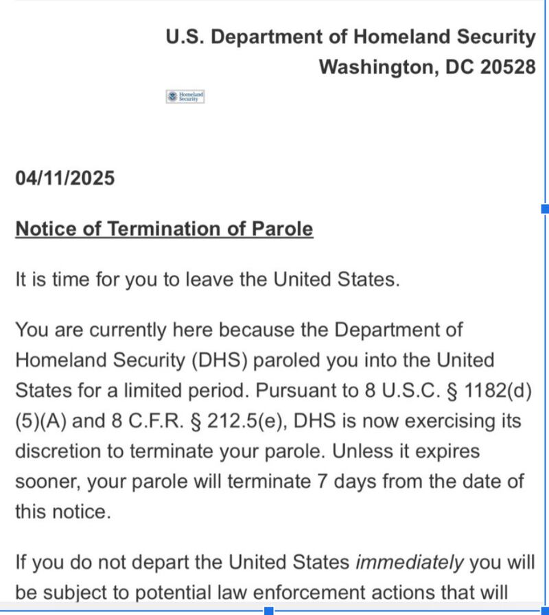 Two attorneys ands a physician born in the U.S. received emails from the DHS telling them to leave the country.