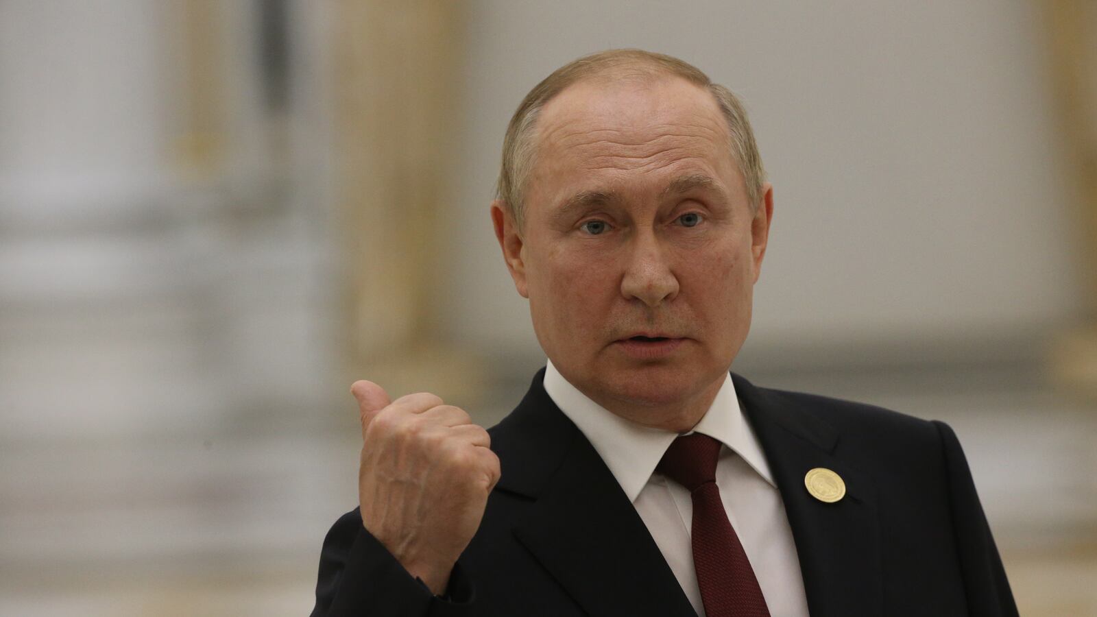 Russian President Vladimir Putin speaks