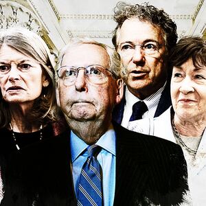 Lisa Murkowski, Mitch McConnell, Rand Paul and Susan Collins