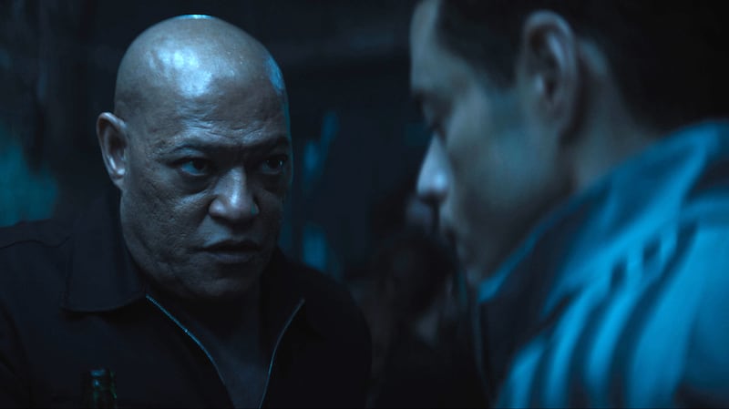 Laurence Fishburne and Rami Malek.