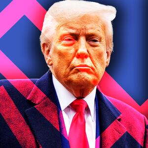 Donald Trump falling stocks photo illustration