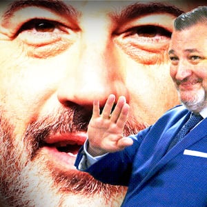 Jimmy Kimmel and Ted Cruz