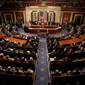 WASHINGTON - JANUARY 08:  A joint session of Congress meets to count the Electoral College vote from the 2008 presidential election the House Chamber in the U.S. Capitol  January 8, 2009 in Washington, DC. Congress met in a joint session to tally the Electoral College votes and certify Barack Obama to be the winner of the 2008 presidential election.
