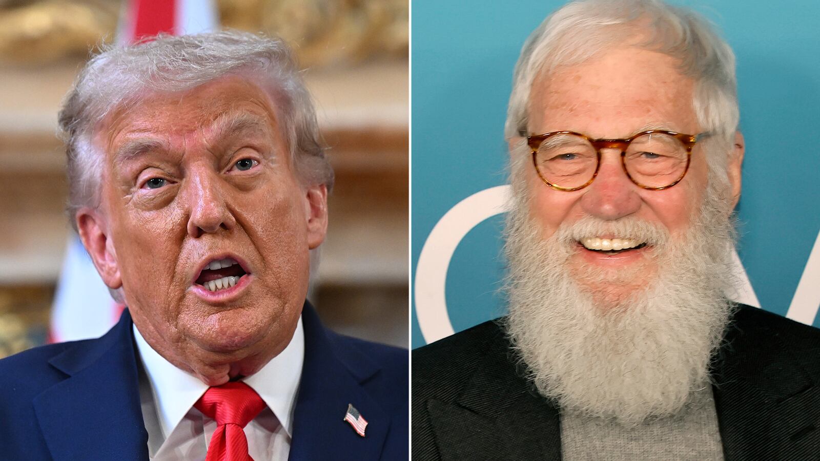 Donald Trump and David Letterman