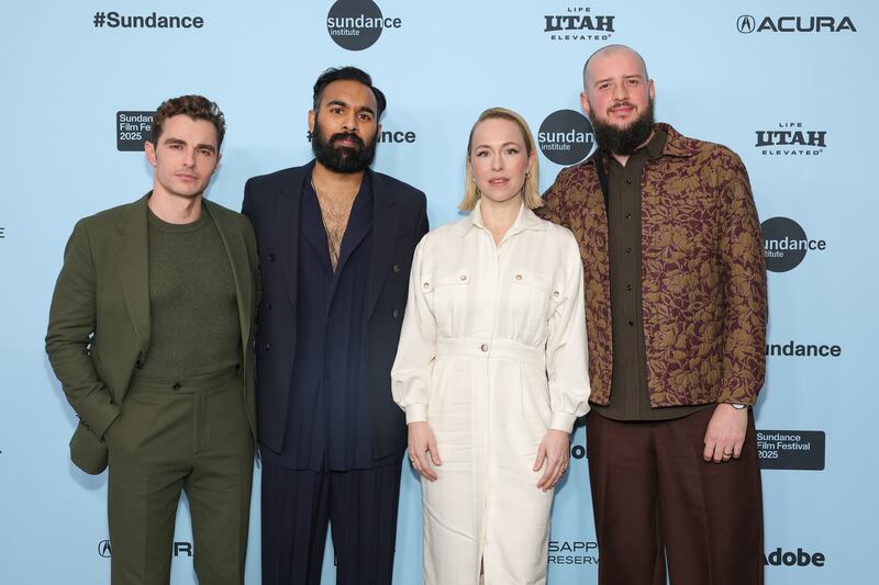 Dave Franco, Himesh Patel, Sarah Goldberg and Evan Twohy