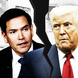 Marco Rubio, Donald Trump and Pam Bondi