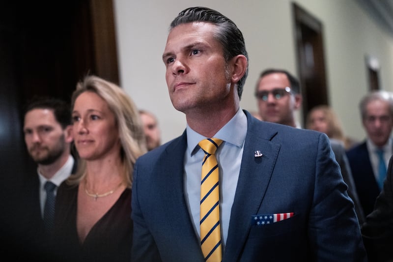Pentagon staffers say Hegseth and his third wife are always together.