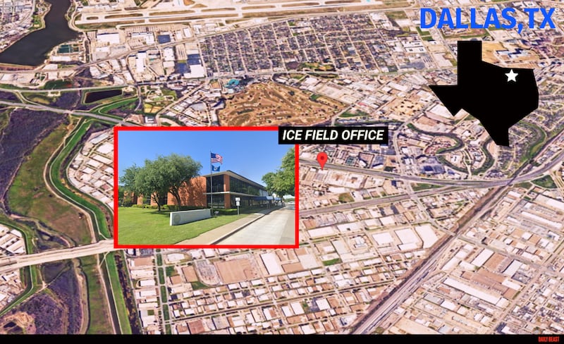 Dallas locator map