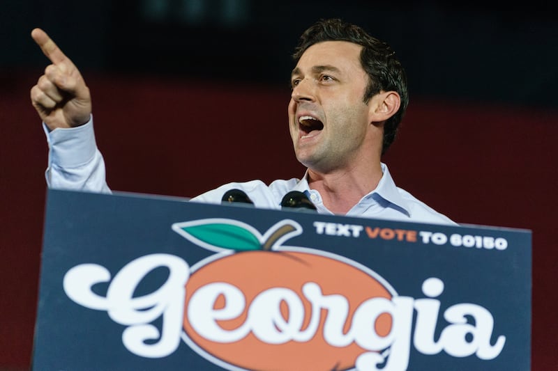 Democrat Sen. Jon Ossoff of Georgia.