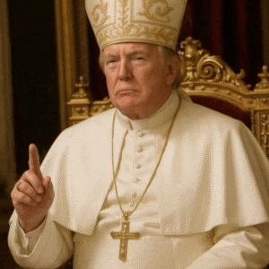 MAGA outrage to Trump's Pope Truth Social post.