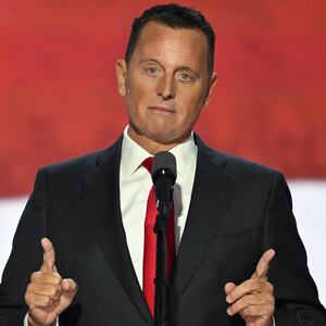 Former US Acting Director of National Intelligence Ric Grenell speaks during the third day of the 2024 Republican National Convention at the Fiserv Forum in Milwaukee, Wisconsin, on July 17, 2024. Days after he survived an assassination attempt Donald Trump won formal nomination as the Republican presidential candidate and picked Ohio US Senator J.D. Vance for running mate. (Photo by ANDREW CABALLERO-REYNOLDS / AFP) (Photo by ANDREW CABALLERO-REYNOLDS/AFP via Getty Images)