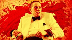 A photo illustration of Pete Davidson in "The Home."