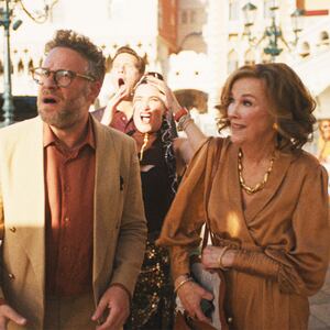 Seth Rogen and Catherine O’Hara in The Studio.