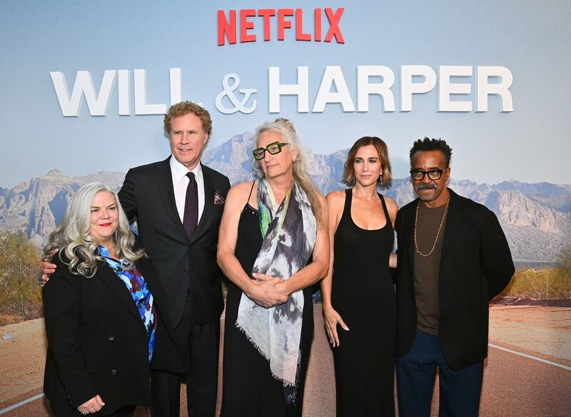 Paula Pell, Will Ferrell, Harper Steele, Kristen Wiig and Tim Meadows
