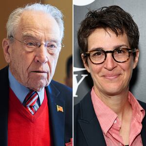 Chuck Grassley and Rachel Maddow