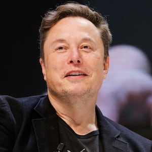 CANNES, FRANCE - JUNE 19: Chief Technology Officer of X Elon Musk speaks onstage during the "Exploring the New Frontiers of Innovation: Mark Read in Conversation with Elon Musk" session at the Lumiere Theatre during the Cannes Lions International Festival Of Creativity 2024 - Day Three on June 19, 2024 in Cannes, France. (Photo by Richard Bord/WireImage)