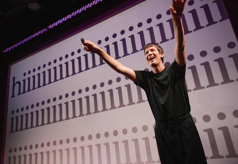 Production image from "Josh Sharp's Ta-Da!"