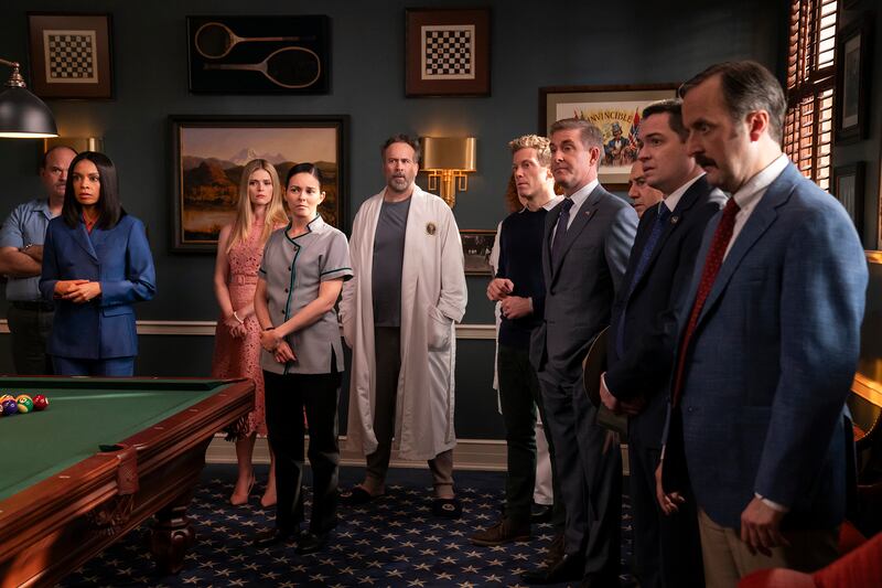 (L-R) Mel Rodriguez, Susan Kelechi Watson, Molly Griggs, Julieth Restrepo, Jason Lee, Barrett Foa, Paul Fitzgerald, Andrew Friedman, Dan Perrault, Timothy Hornor.
