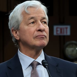 WASHINGTON, DC - DECEMBER 06: Jamie Dimon, Chairman and CEO of JPMorgan Chase, testifies during a Senate Banking Committee hearing at the Hart Senate Office Building on December 06, 2023 in Washington, DC. The committee heard testimony from the largest financial institutions during an oversight hearing on Wall Street firms. (Photo by Win McNamee/Getty Images)