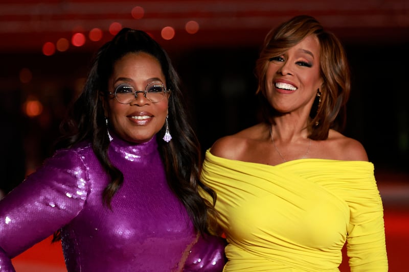 Oprah Winfrey (L) and Gayle King (R)