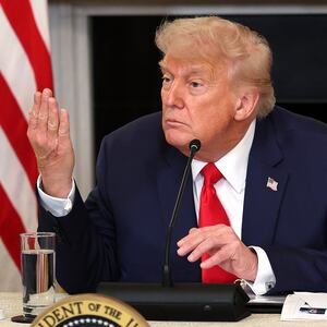 WASHINGTON, DC - JUNE 09: U.S. President Donald Trump delivers remarks at the Invest America Roundtable in the State Dinning room at the White House on June 09, 2025 in Washington, DC. At the roundtable event President Trump, lawmakers and a group of CEOs announced plans for the “Trump Account” investments for kids which would deposit $1,000 in an investment accounts for newborn Americans. (Photo by Win McNamee/Getty Images)