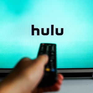A photo of someone using Hulu
