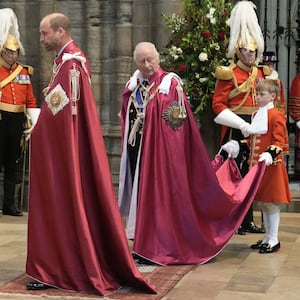 Prince William, Prince of Wales attends the service for the Order of The Bath at Westminster Abbey on May 16, 2025