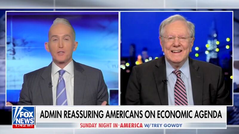 “I’ve been watching Silence of the Lambs because it’s less scary for me than looking at the stock market‚” Trey Gowdy said on Sunday Night in America.