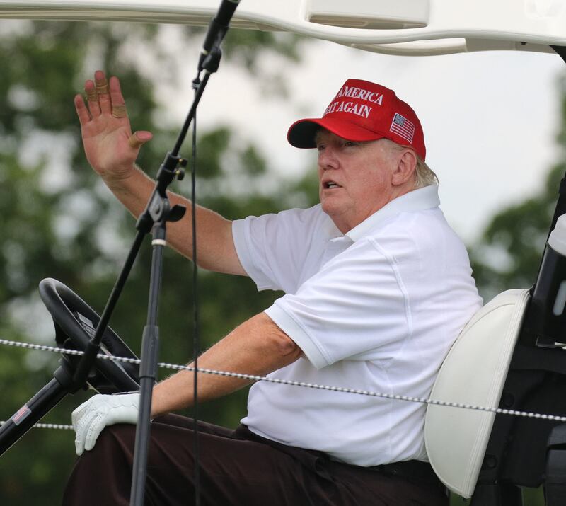 Trump in 2022 was clearly larger than his current appearance—and the reason why is the subject of a lot of West Wing whispers.