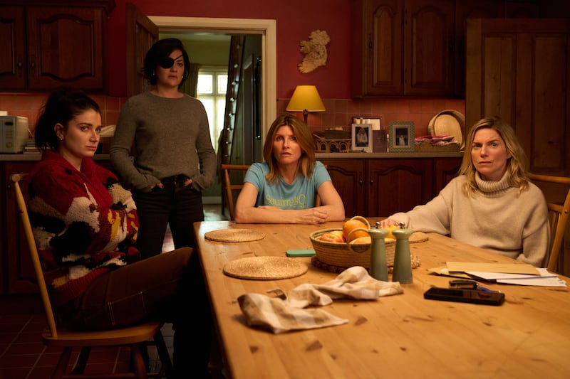 Eve Hewson, Sarah Greene, Sharon Horgan and Eva Birthistle