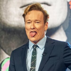 Comedian Conan O'Brien walks out on stage at the start of the 25th Annual Mark Twain Prize for American Humor Celebrating Conan O'Brien, Sunday, March 23, 2025, at the Kennedy Center for the Performing Arts in Washington. (AP Photo/Kevin Wolf)