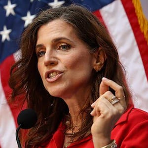 Rep. Nancy Mace, R-S.C., announces that she will run for governor of South Carolina during a news conference at the Citadel in Charleston, South Carolina, on Aug. 4, 2025.