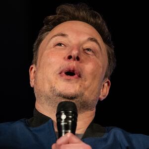 LANCASTER, PENNSYLVANIA - OCTOBER 26: SpaceX and Tesla founder Elon Musk speaks during an America PAC town hall on October 26, 2024 in Lancaster, Pennsylvania. Musk has donated more than $75 million to America PAC, which he co-founded with fellow Silicon Valley venture capitalists and tech businessmen to support Republican presidential nominee, former U.S. President Donald Trump. (Photo by Samuel Corum/Getty Images)