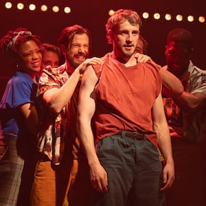 Paul Mescal with the cast.
