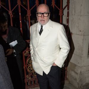 Gary Goldsmith arrives for the Conservative party Black and White Ball at Natural History Museum on February 7, 2018 in London, England.