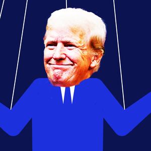 Vladimir Putin, Donald Trump illustration