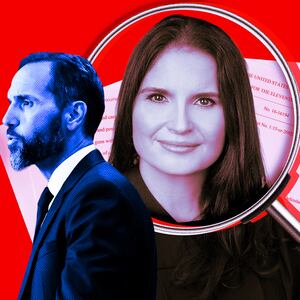 A photo illustration of special counsel Jack Smith and Judge Aileen Cannon.