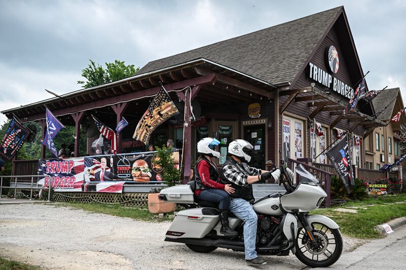The original Trump Burger location in Bellville, Texas, opened in 2020.