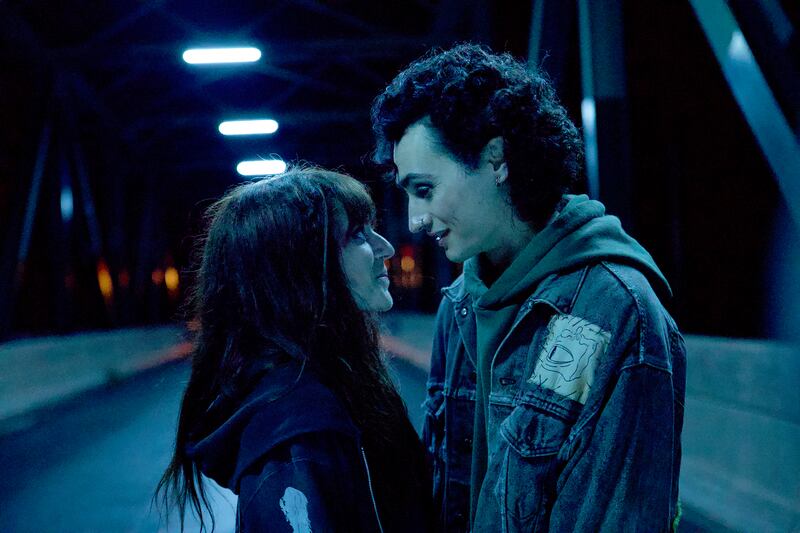 Romy Weltman as Martha “Em” Cypress and Kaleb Horn as Rhodey Rasch.
