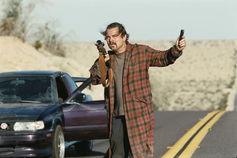 Leonardo DiCaprio in “One Battle After Another.”