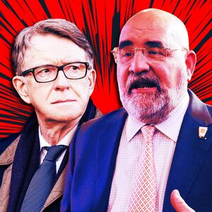 A photo illustration of Lord Peter Mandelson and Chris LaCivita.