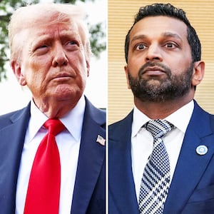 Donald Trump and Kash Patel.