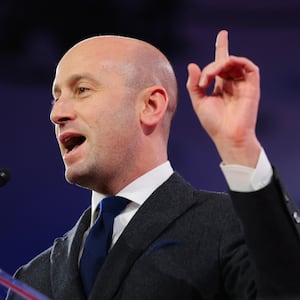 White House Deputy Chief of Staff Stephen Miller speaks during the Conservative Political Action Conference (CPAC) at the Gaylord National Resort & Convention Center on February 22, 2025 in Oxon Hill, Maryland.