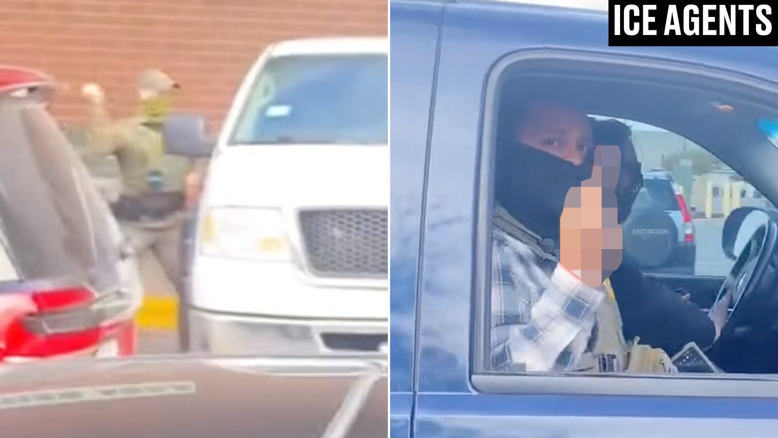 ICE agents filmed in Illinoise\